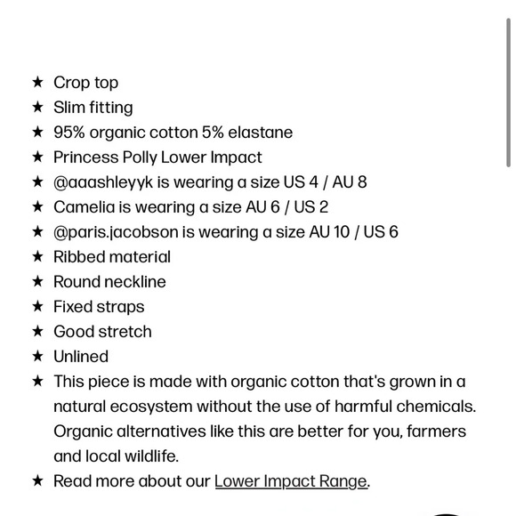 PRINCESS POLLY CROP TOP - Picture 8 of 9